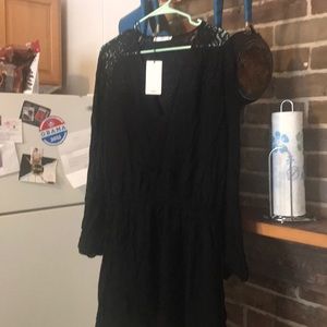 MANGO knew length dress with lace detail